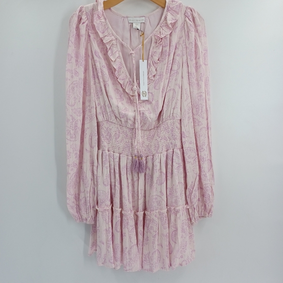 House of Harlow 1960 Liliac Paisley Mini Dress - Picture 2 of 9